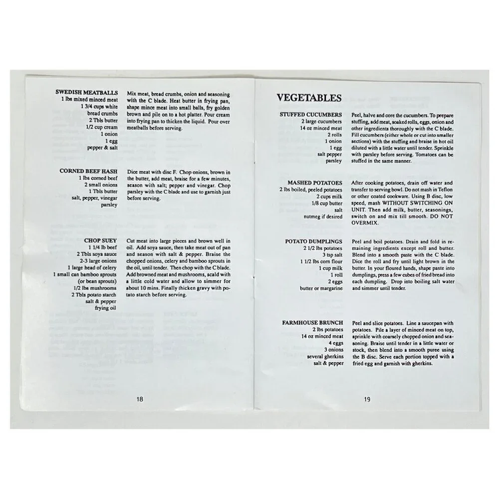 Do It All Deluxe HA-3058 Recipe And Instruction Manual